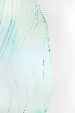 Marble stone glowing golden veins. High resolution. Abstract fluid art painting in alcohol ink technique, mixture blue, red and gold paints.の写真素材