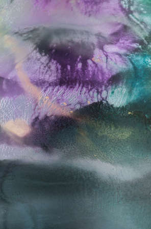 original alcohol ink painting. Modern art. Abstract colorful background, wallpaper. Fluid Art for...
