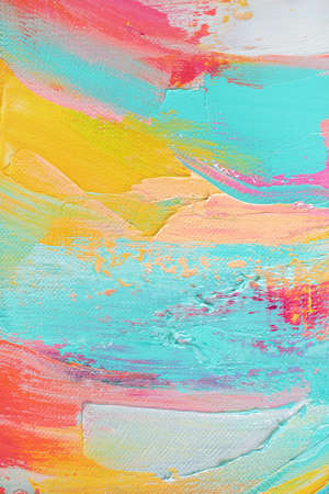 Contemporary art. Abstract art background. Multicolored bright texture. Fragment of artwork. Inspired by the sky, as well as steam and smoke.の写真素材