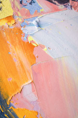 An unusual technique was created using a palette knife and a brush. Abstraction will fit perfectly into modern interior.の写真素材