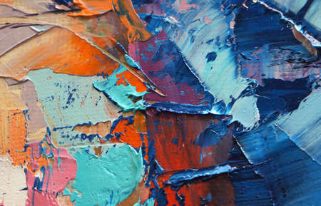acrylic, paint, abstract. Closeup of the painting. Colorful abstract painting background....
