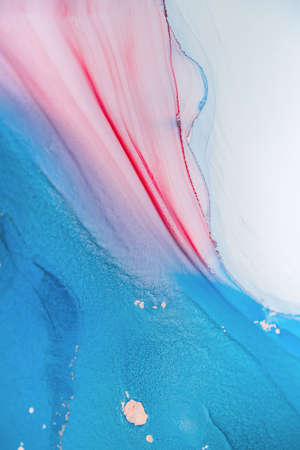 Ink, paint, abstract. Closeup of the painting. Colorful abstract painting background....