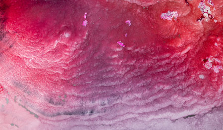 Petri art - a modern technique in painting, is created by adding alcoholic ink to epoxy. Macro photo...