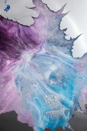 Petri art - a modern technique in painting, is created by adding alcoholic ink to epoxy. Macro photo can be used as a trendy background for wallpapers, posters, cards, invitations, websites.の写真素材