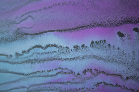 Alcohol ink - a modern technique in painting, in pink and blue. artistic design. Paints to create...