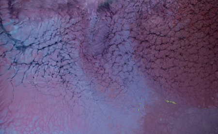 Ink, paint, abstract. Closeup of the painting. Colorful abstract painting background. Highly-textured oil paint. High quality details.の写真素材