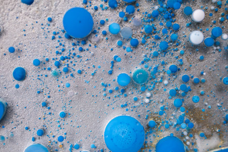 Colorful Bright Bubbles Oil Beautiful Paint Universe Color Moving Multicolored. Space Universe,...