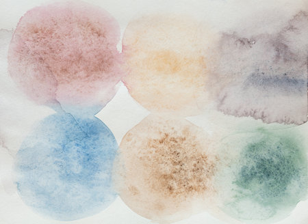 Texture of watercolor paint stains. Abstract background. Wide brush strokes of watercolor paint.の写真素材