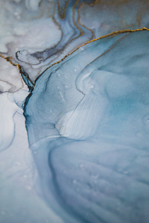 Part of original alcohol ink painting. Modern art. Abstract colorful background, wallpaper.の写真素材