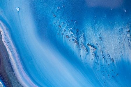 Abstract created using the technique of liquid acrylic. Abstract ethereal swirl. Trendy wallpaper.の写真素材