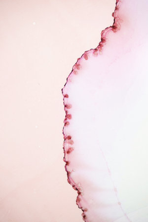 The picture is painted in alcohol ink. Creative abstract artwork made with translucent ink colors. Trendy wallpaper. Abstract painting, can be used as a background for wallpapers, posters, websites.の写真素材