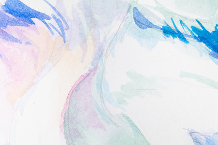 painted in watercolor on a white backgroundの写真素材