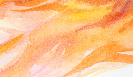 painted in watercolor on a white background. Hand painted watercolor background. Watercolor wash.の写真素材