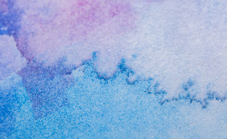 Watercolor wash. Painted in watercolor on a white background. Hand painted watercolor background.の写真素材