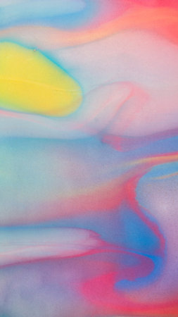 Abstract Fluid Acrylic Painting. Liquid background. Duotone compositions with gradient flow shape.