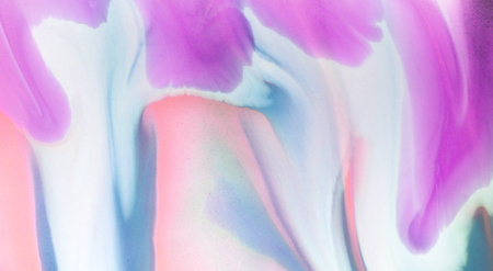 Closeup of the painting. Colorful abstract painting background. Highly-textured oil paint.の写真素材