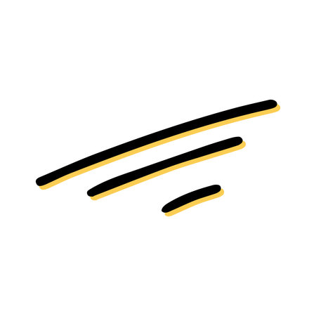 Simple sketch line style element. Doodle cute ink pen lines on white background. Doodle lines. vector illustration.のイラスト素材