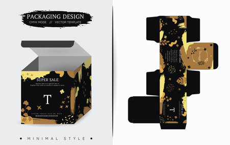 packaging boxのイラスト素材