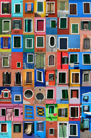 Island of Burano in front of Venice Island of Burano in front of Venice