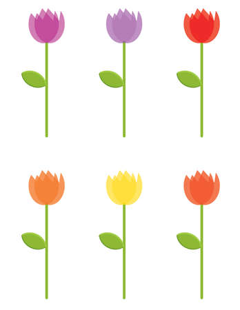 Flower Collectionのイラスト素材