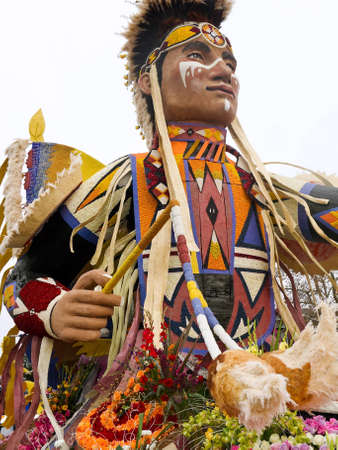 PASADENA, CA - JANUARY 1: The float from RFD TV themed One Nationのeditorial素材