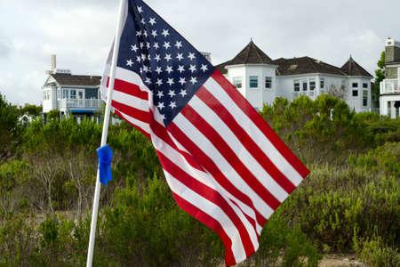 NEWPORT BEACH, CA - MAY 22: The Exchange Club of Newport Harbor sponsored the 2nd Annual Field of Honor event at Castaways Park on May 20-23, 2011 in Newport Beach, California.のeditorial素材