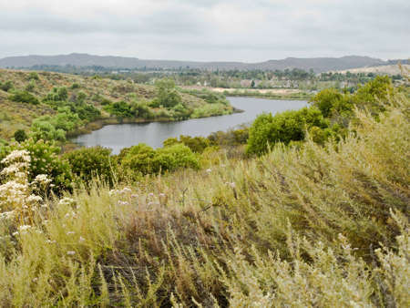 Scenic Peters Canyon Park, Tustin Californiaの写真素材