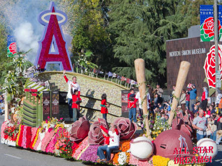 PASADENA, CA - JANUARY 1: The city of Anaheim participated in the 121th Tournament of Roses Parade on January 1, 2010 in Pasadena, California. のeditorial素材