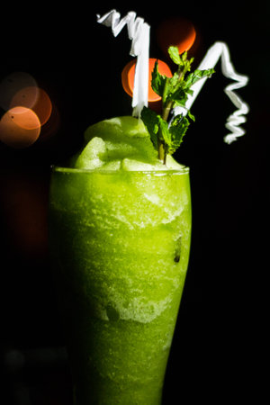 Frozen Mojito Cocktail drinkの写真素材