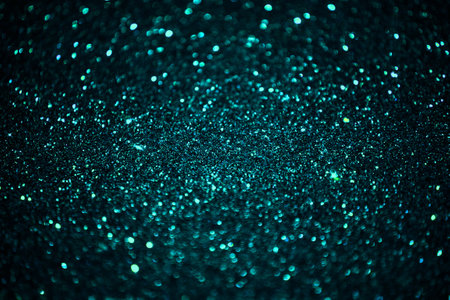 Dark Aqua Blue Glitter Sparkle Backgroundの写真素材