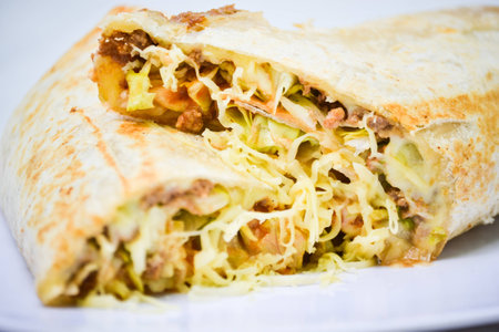 Delicious Mexican Burritosの写真素材