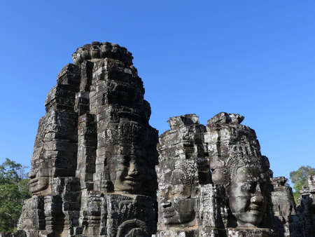 Bayon Temple, Angkor Wat, Siem Reap, Cambodia, Khmer architecture, April 2017
