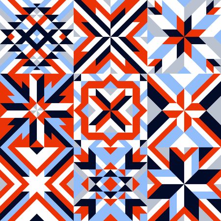 Geometric Colorful Pattern.のイラスト素材