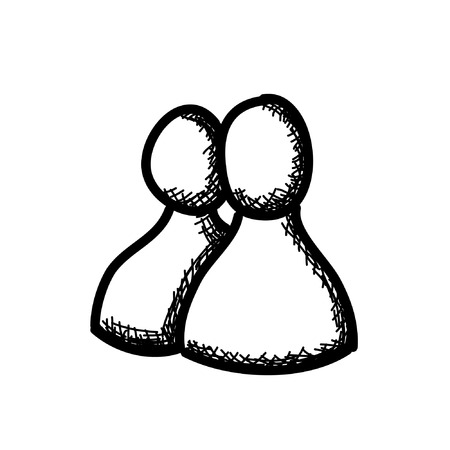 A minimalist Vector sketch Business.のイラスト素材