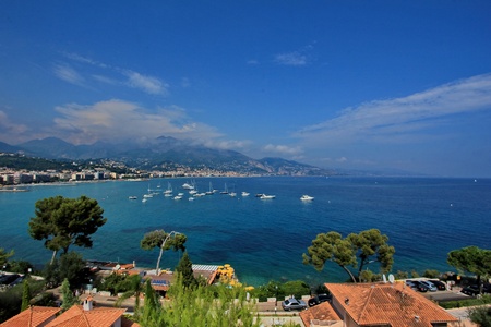 city Menton France and seaのeditorial素材