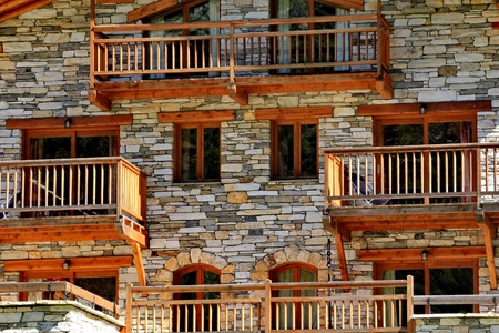 chalet and windowsのeditorial素材