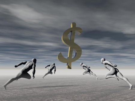 money and men sky greyの写真素材