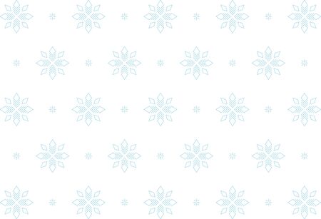 Blue Snowflakes Pattern, Seamlessのイラスト素材