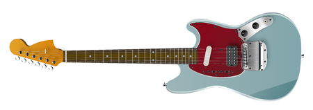 Musical drawing tool. Guitar drawn. Sketch of guitar.Picture of guitars. Electronic music, rock.の写真素材