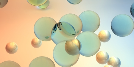 Balls on a background. 3d image.