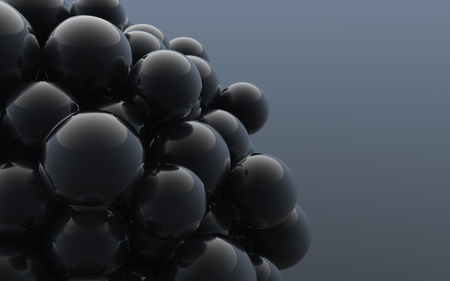 Balls on a background. 3d image. Abstract.の写真素材