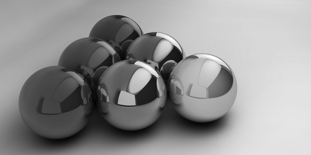 Balls on a background. Abstract. 3D rendering.の写真素材