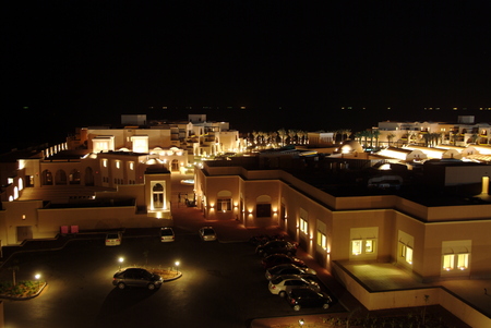 Photo of various beautiful evening buildings in Dubai. Tour of the city.の写真素材