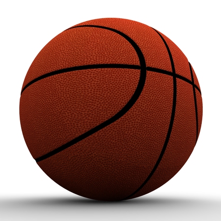 3d image basketball ball. 3d rendering. Raster image of large size.の写真素材