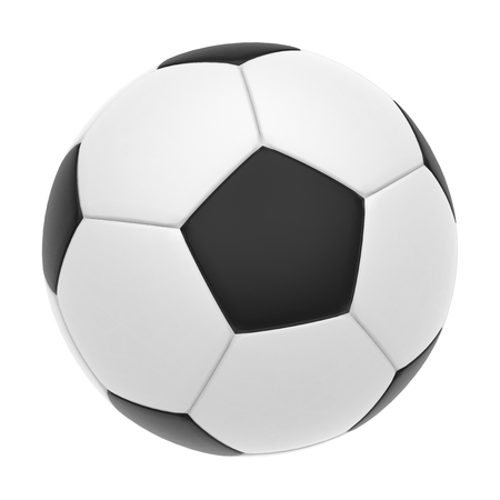 3d image football ball. 3d rendering. Raster image of large size.の写真素材