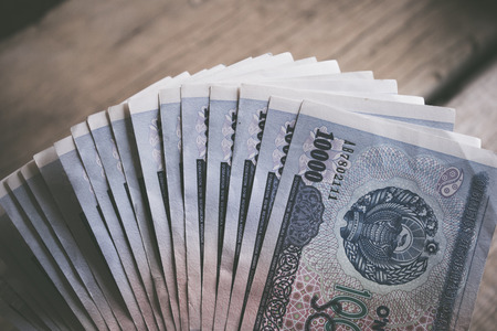 Currency of Uzbekistan. Uzbek money. Money banknote of the country Uzbekistan.