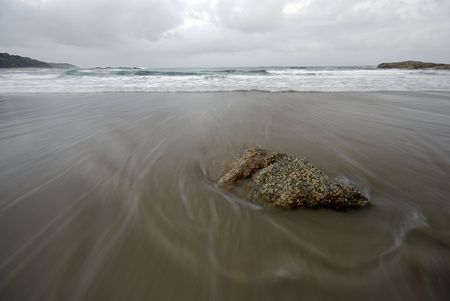 Rock in the seaの写真素材