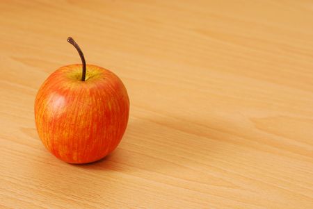 A red appleの写真素材