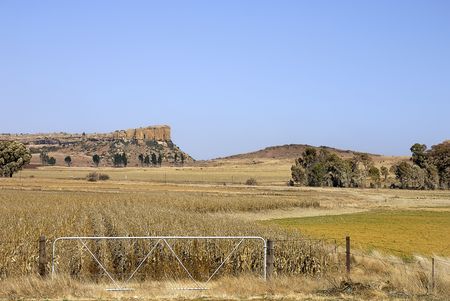 Farm gateの写真素材
