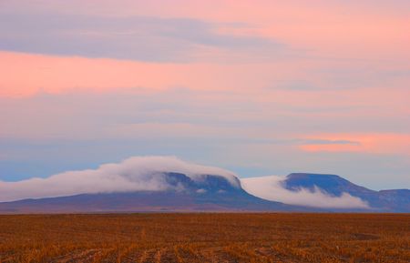 Misty mountianの写真素材